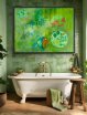 "Freischwimmer" 80 x 60 cm auf Leinwand, Mixed Media Art, Preis: 1.000,- - Werke