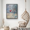"Die Himmelsschaukel" 80 x 60 cm, Mixed Media Art auf Leinwand, gerahmt, Preis: 1.000,- - Werke
