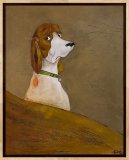 "Charly", Mixed Media Art auf Leinwand, Preis: 1.400,-
Das Bild entstand nach einer Vorlage aus dem Internet, K&uuml;nstler unbekannt - tierisch unernst
