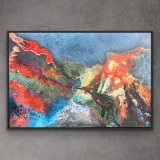 "Eruption", 2025; 120 x 80 cm auf Leinwand, Preis: 1.900,-  - Werke