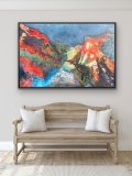"Eruption", 2025;  120 x 80 cm auf Leinwand, Preis: 1.900,-  - Werke