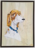 Hund mit Biene (Das Bild entstand nach einer Vorlage aus dem Internet, K&uuml;nstler unbekannt)
 (nicht mehr verf&uuml;gbar) - tierisch unernst